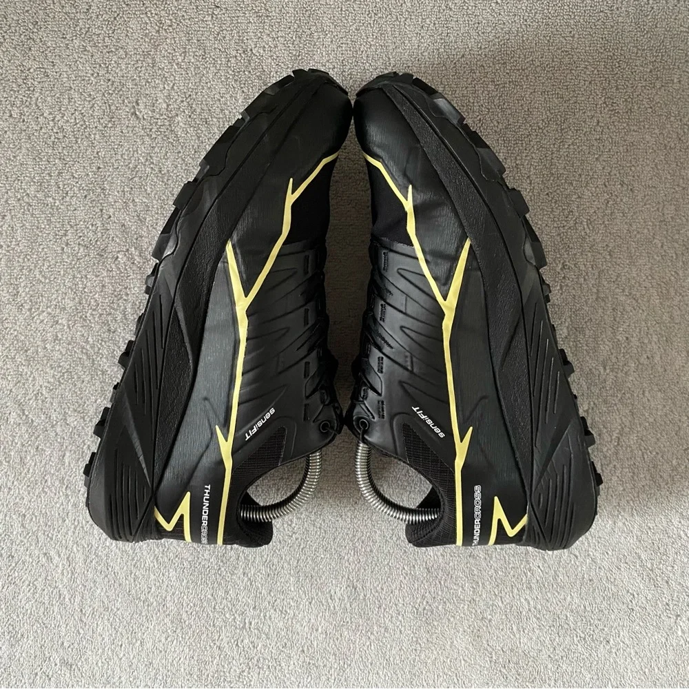 Salomon Shoes Womens 9 Black Yellow Thundercross GTX Hiking Trail Running 473836 - Picture 5 of 10